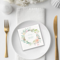 Aquarelle Floral Pastel Oh Baby shower