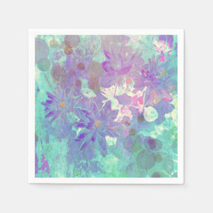 Serviette En Papier Aquarelle Florale