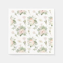 Aquarelle florale d'ivoire