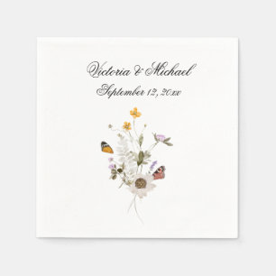 Serviette En Papier Aquarelle florale printemps serviettes florales
