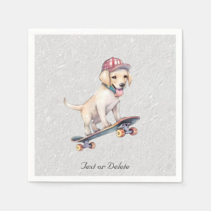 Serviette En Papier Aquarelle Labrador Retriever Naples