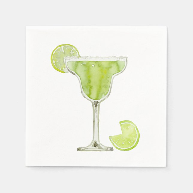 Serviette En Papier Aquarelle Margarita (Devant)