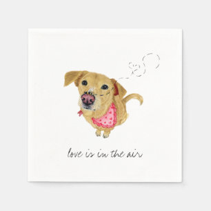Serviette En Papier Aquarelle mariage Cocktail personnalisé Napkin