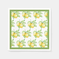 Aquarelle Motif citron vert simple