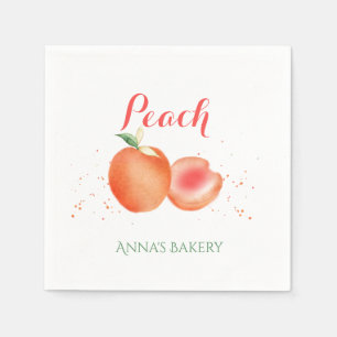 Serviette En Papier Aquarelle Poisson Fruits Papier Naples
