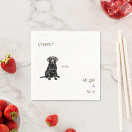 Serviette En Papier Aquarelle pour animaux de compagnie Mariage