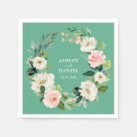 Aquarelle rose Floral Mariage Neo Mint