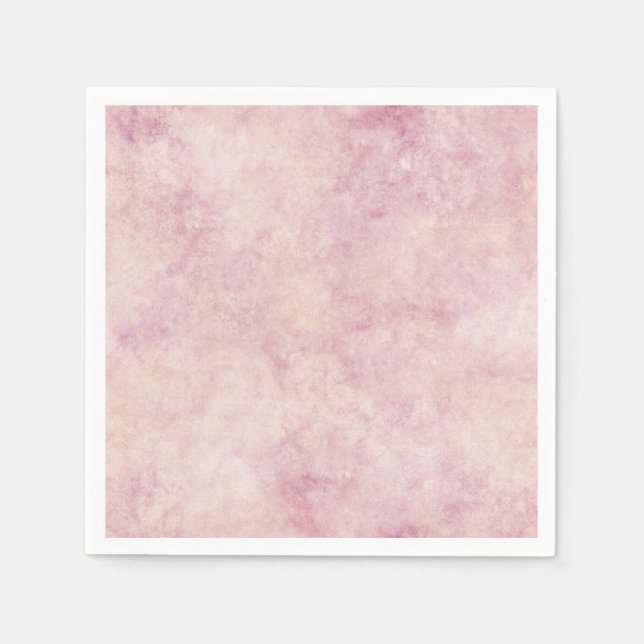 Serviette En Papier Aquarelle rose Pastel (Devant)