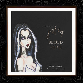 Serviette En Papier Aquarelle Sorcière gothique Halloween Noir