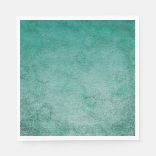 Serviette En Papier Aquarelle verte de la forêt foncée Textée (Devant)