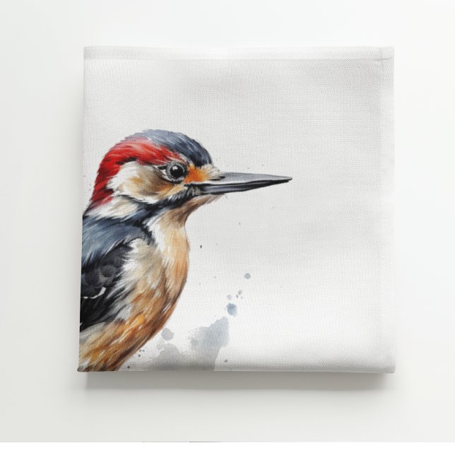 Serviette En Papier Aquarelle Woodland Pic, coutume (Créateur téléchargé)