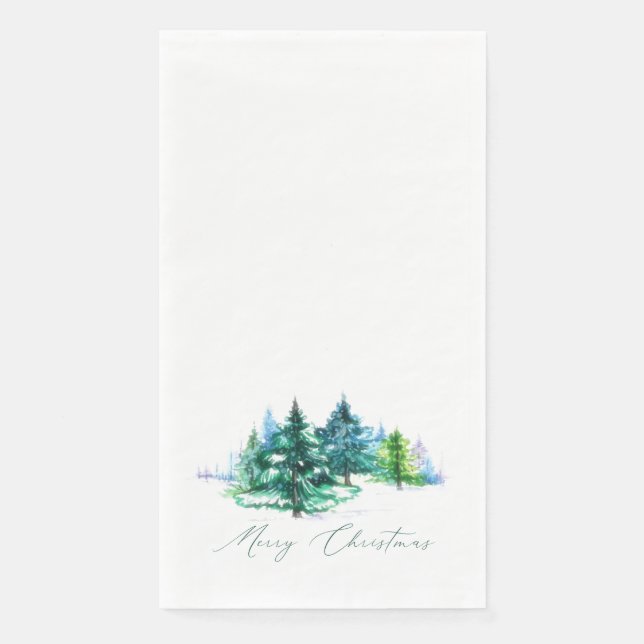 Serviette En Papier Aquarelles (Devant)