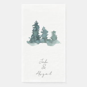 Serviette En Papier Aquarelles personnalisées