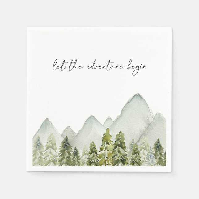 Serviette En Papier Aquarelles Plaques en papier (Devant)