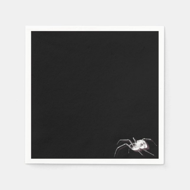 Serviette En Papier Araignée blanche (Devant)