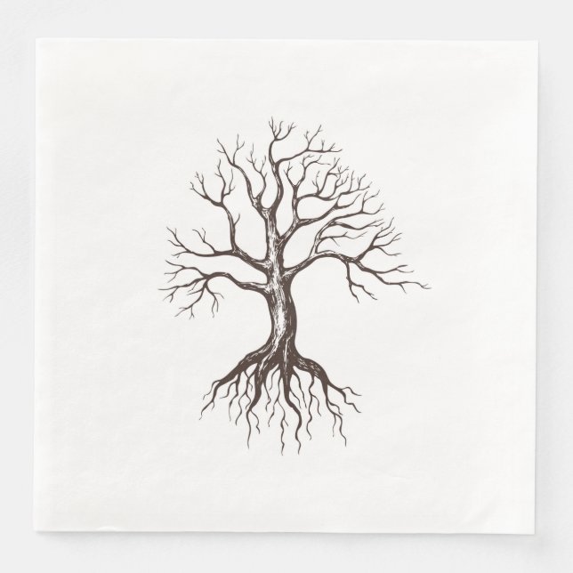 Serviette En Papier Arbre (Devant)