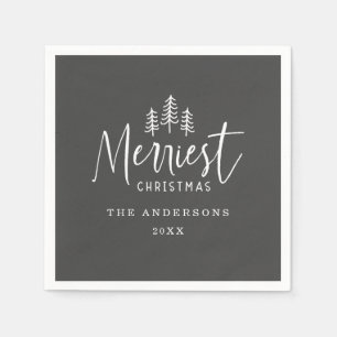 Serviette En Papier Arbre à main de Noël