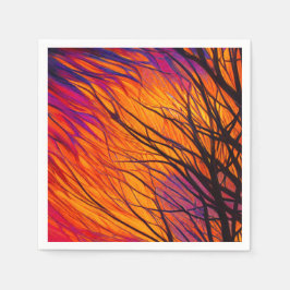 Serviette En Papier Arbre artistique