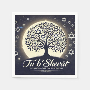 Serviette En Papier Arbre de Vie de Tu B'Shevat - Un Symbole Éternel