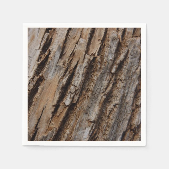 Serviette En Papier Arbre écorce I Abstrait naturel texturé (Devant)