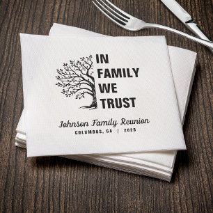 Serviette En Papier Arbre Familial En Famille Nous Confions La Réunion