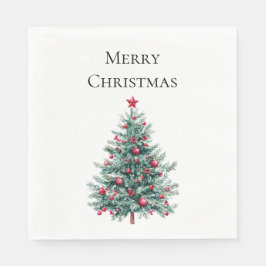 Serviette En Papier Arbres de Noël Bourgogne verte