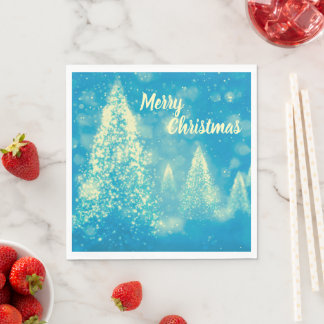 Serviette En Papier Arbres de Noël magiques Joyeux Noël