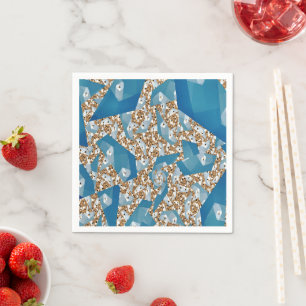 SERVIETTE EN PAPIER ARBRES ET CIEL