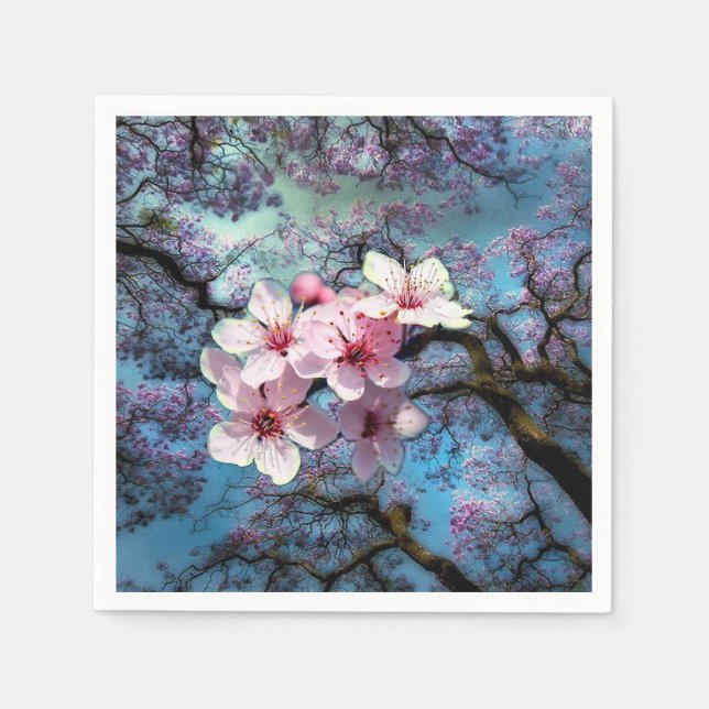 Serviette En Papier Arbres Jacaranda (Devant)