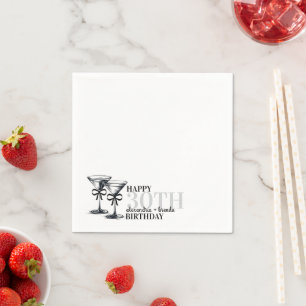 Serviette En Papier Arcs de naissance Martini