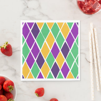 Serviette En Papier Arlequin ivre