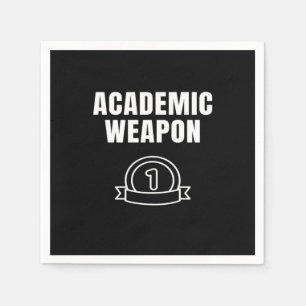 Serviette En Papier Arme académique - Inspirationnel surdimensionné Dr