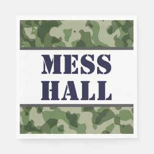 Serviette En Papier Armée Mess Hall militaire fête d'anniversaire