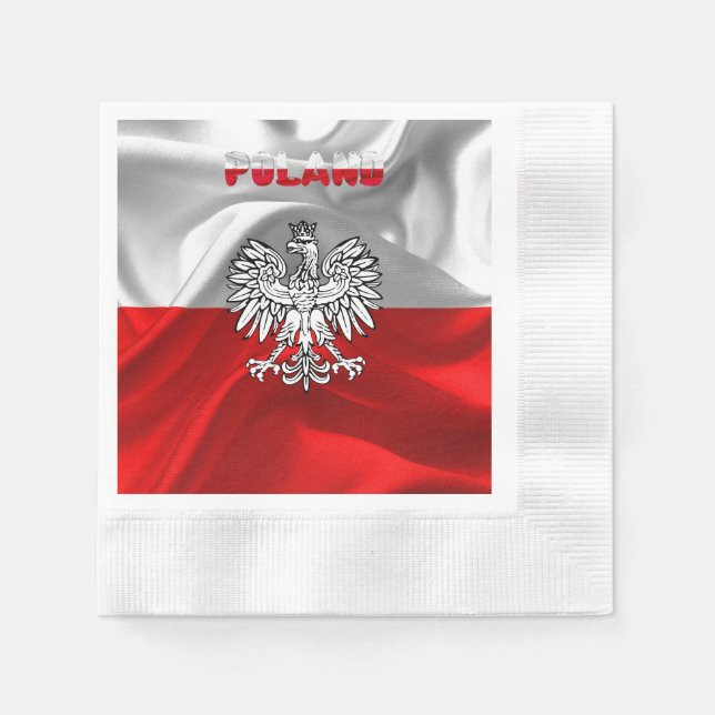 Serviette En Papier Armoiries de la Pologne (Devant)