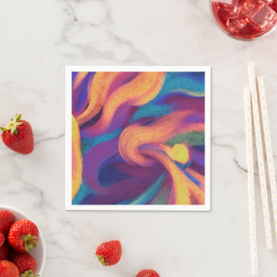 Serviette En Papier Art Abstrait