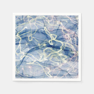 Serviette En Papier Art abstrait moderne numérique en marbre