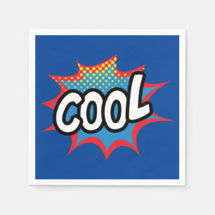 Serviette En Papier Art Cool Blue Trendy