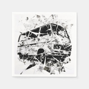 Serviette En Papier Art de rue urbain Abstrait Fourgonnette vintage br