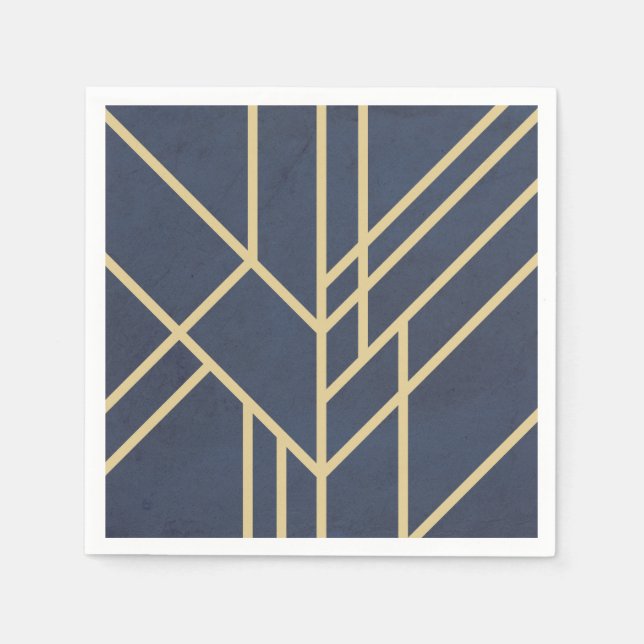 Serviette En Papier Art deco design (Devant)