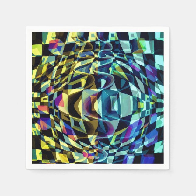 Serviette En Papier Art déco - Diffusion Abstraite (Devant)