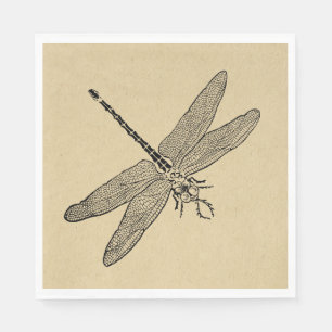 Serviette En Papier Art Dragonfly vintage