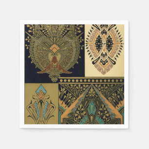 Serviette En Papier Art nouveau textile abstrait Christopher Dresser