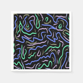 Serviette En Papier Art numérique Abstrait funky