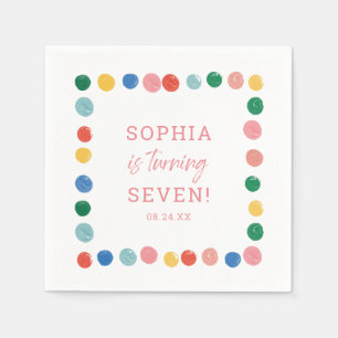 Serviette En Papier Art Painting Party Peinture fille Anniversaire
