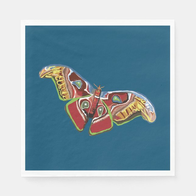 Serviette En Papier Art papillon (Devant)