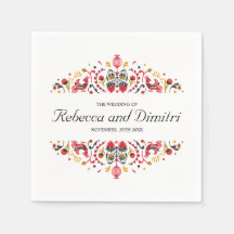 Art populaire russe Khokhloma mariage élégant