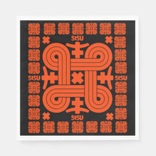 Serviette En Papier Art Sisu finlandais