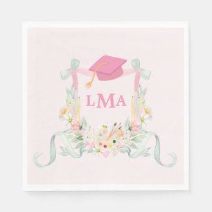 Serviette En Papier Artiste Monogramme Diplôme photo