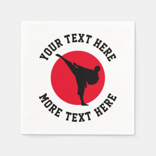 Serviette En Papier Arts martiaux personnalisés karaté pour enfants fê