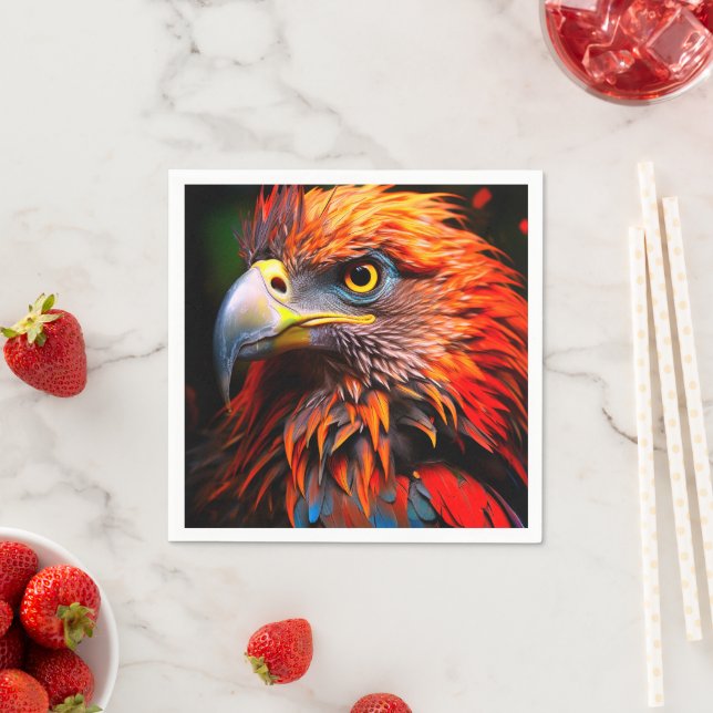 Serviette En Papier Artsy Bird (En situation)